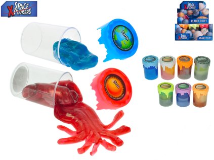 Space Xplorers duhová vesmírná hmota 6x8cm 9druhů v kelímku 9ks v DBX