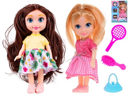 Panenka 14,5cm s doplňky 2druhy v krabičce