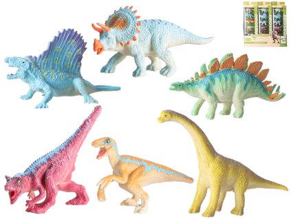 Dinosaurus 9-12cm 2druhy 6ks v krabičce 12ks v DBX