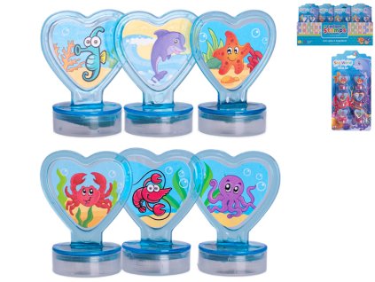 Razítka mořský svět 2barvy 6ks na kartě 24ks v DBX