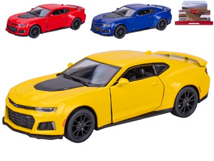 Kinsmart Chevrolet Camaro ZL1 2017 12,5cm 1:38 kov zpětný chod 3barvy 12ks v DBX