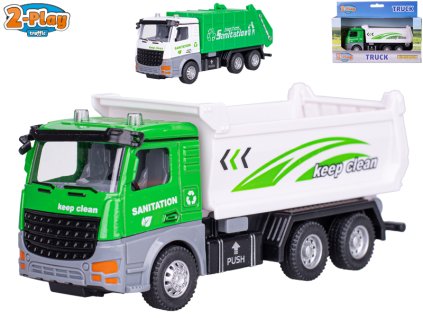 2-Play Traffic auto popelářské 14,5cm kov zpětný chod 2druhy v krabičce