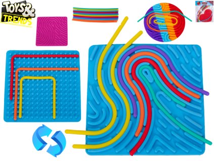 Toys&Trends Fingerprint Maze bludiště 12,5cm 3druhy 4barvy v sáčku