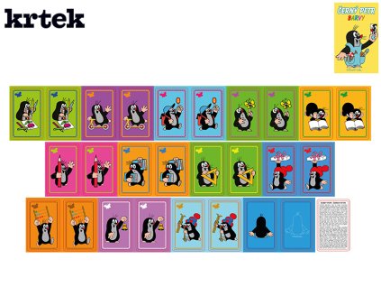 Krtek Černý Petr - barvy 31ks v krabičce