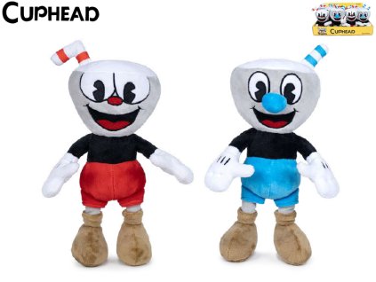 Cuphead & Mugman plyšové postavy 25cm 2druhy 0m+ 12ks v DBX