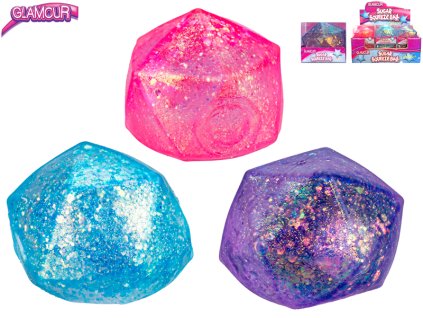 Glamour míček diamant strečový 6cm 3barvy v krabičce 12ks v DBX