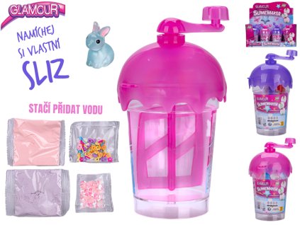 Glamour sada míchání vlastního slizu s doplňky 2barvy 12ks v DBX