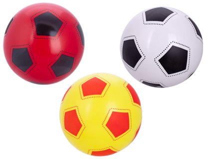 Míč 23cm design fotbal 3barvy 10m+ v síťce