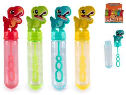 Bublifuk 14cm s dinosaurem 4barvy 24ks v DBX