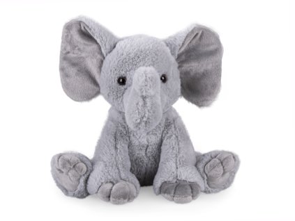 Slon plyšový 25cm sedící ECO materiál 0m+