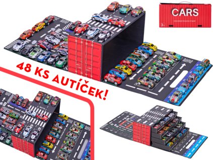 Auto 6,5cm kov zpětný chod 48ks v krabičce