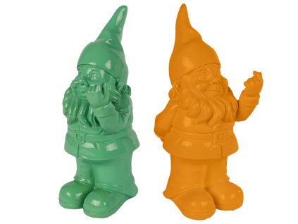 Pokladnička trpaslík porcelánový 8x7x20cm 2barvy