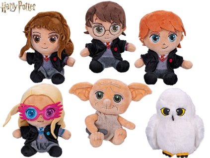 Harry Potter postavy plyšové 16cm sedící 6druhů 0m+