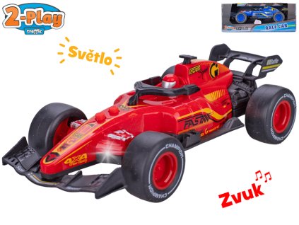 2-Play Traffic formule 19cm na setrvačník na baterie se světlem a zvukem 2barvy v krabičce