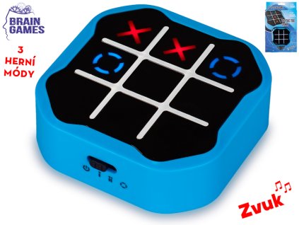 Brain Games hra piškvorky 9cm na baterie se zvukem v krabičce