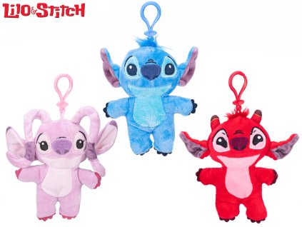Lilo & Stitch přívěsek na klíče plyšový 13cm 3druhy 10m+