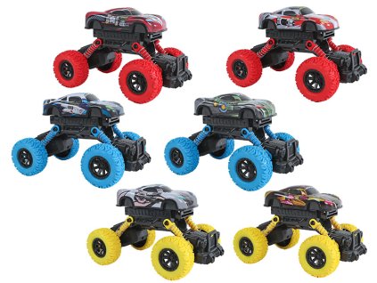 Roadblasters auto velká kola 17cm kov na setrvačník střílející disky 2druhy 3barvy v krabičce