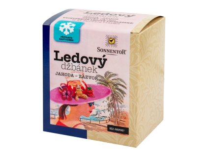 Sonnentor Čaj Ledový džbánek jahoda - zázvor BIO | 44,8 g