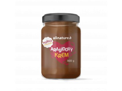 Allnature Arašídový krém s hořkou čokoládou 920 g