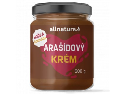 Allnature Arašídový krém s hořkou čokoládou 500 g