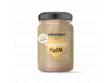allnature arasidovy krem s bilou cokoladou 920 g