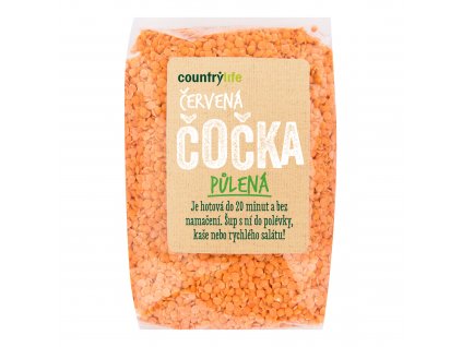 Country Life Čočka červená půlená | 500 g