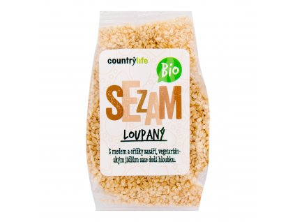 Country Life Sezam loupaný BIO | 100 g