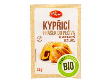 Prášek kypřicí do pečiva bez fosfátů bezlepkový 12 g BIO AMYLON