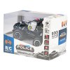 R/C auto terénní policie 14cm 27MHz plná funkce na baterie se světlem 2barvy v krabičce