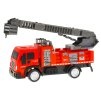 Auto hasiči 20,5cm na setrvačník výsuvný a otočný žebřík v krabičce