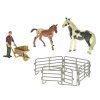 Zoolandia kůň s hříbětem a doplňky 4druhy v krabičce