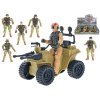 Čtyřkolka 11cm s vojákem volný chod 4druhy 8ks v DBX