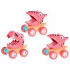 Auto dinosaurus 11cm po stlačení jezdící 3druhy 3barvy 18m+ 9ks v DBX