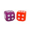 Hrací kostka Jumbo 3,6cm na baterie se světlem 3barvy 2ks na kartě