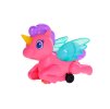 Jednorožec 13cm jezdící na natažení se světlem 4barvy 12ks v DBX