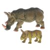 Zoolandia nosorožec s mládětem 7-14cm v krabičce
