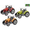 Traktor kov 9,5cm volný chod 3barvy v krabičce