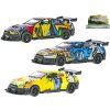 Auto sportovní 11,5cm 1:36 kov na zpětný chod 3barvy 12ks v DBX