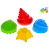 Formičky na písek mušličky 7-9cm 4ks 12m+ v síťce