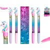 Unicorn propiska 19cm se třpytkami 4barvy 36ks v DBX