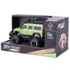 R/C auto terénní 14cm 1:43 27MHz plná funkce na baterie se světlem 2barvy v krabičce
