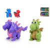 Drak figurka 3,5-6cm barevná 4ks 3druhy v krabičce