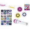 Unicorn projektorová svítilna 11,5cm na baterie se světlem 24 obrázků na kartě