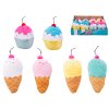 Fluffy Menu zmrzlina/cupcake plyšový 16/12cm 2druhy 6barev 0m+ 12ks in PDQ