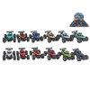 Roadblasters auto terénní 10,5cm na setrvačník 4druhy 3barvy 12ks v DBX