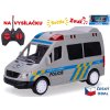 R/C auto policie CZ 17cm 27MHz plná funkce na baterie se světlem a zvukem v krabičce