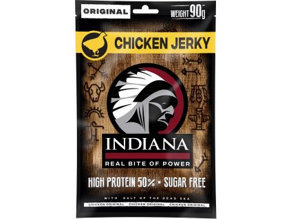 Indiana Jerky Kuřecí 90g koupíte na Nutrition-shop.cz