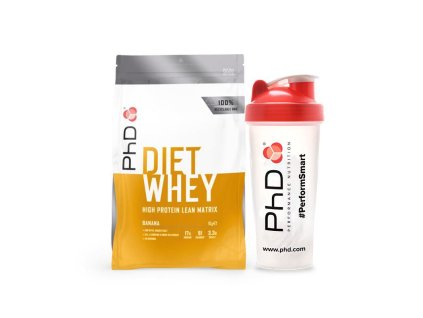 1 diet whey banan shaker 1 kg