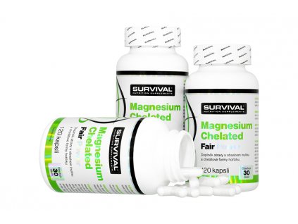 Survival Magnesium Chelated Fair Power 120 kapslí koupíte na Nutrition-shop.cz