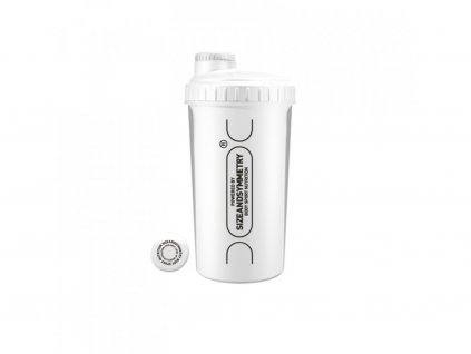 Shaker Sizeandsymmetry 700ml bílý classic koupíte na Nutrition-shop.cz